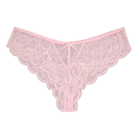 

Women s ComfortFlex Fit Seamless Panties Half Back Coverage Panties Spandex Thong Ice Silk Low Rise T-back Soft Sexy Bikini Panties G-string Thong Lace Trim Lingerie V-Ausschnitt Overall
