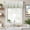 Green, variant on Sage Green Farmhouse Short Window Curtain Valances, Ombre Gradient Striped Minimalist Texture Rod Pocket Kitchen Valances for Living Room Bedroom Bathroom Cafe 42" x 12"