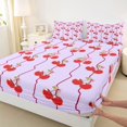 thumbnail image 3 of Feelyou Cute Cherry Fruit Twin Sheet Sets, Teen Kid Boy Girl Bedding, 3 Pieces, 3 of 7