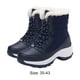 thumbnail image 3 of Zapatos Botines impermeables Botines cálidos de felpa antideslizantes Tallas grandes (Azul oscuro 41) Likrtyny Tenis De Mujer Tenis De Hombre, 3 of 6