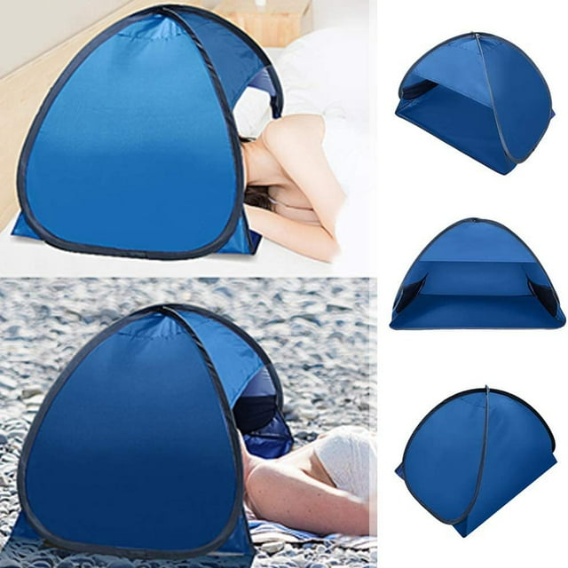 Refugio sor de pya, toldo de protección sor instantáneo con soporte para teléfono, bote de pya, automática para Paño pteado Azul 1 DYNWAVEMX Tienda emergente