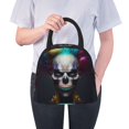 thumbnail image 6 of Fotbe Modern Abstract Colorful Skull C Pattern Lunch Bag, Insulated Lunch Box, Small Leakproof Cooler Food Lunch Containers Reusable High Capacity Lunch Tote Bags for Work, Travel, Outdoor, 6 of 6