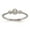 White, variant on Diamond2Deal 14k White Gold Roped Band for Women Petite 3-Stone 1/15 carat Round Diamond Complete Promise/Engagement Ring for Women Size- 7