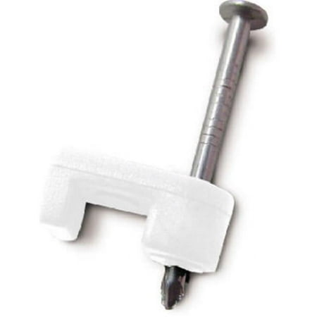 UPC: 0032076912574 | Gardner Bender PSW-1600T Low-Voltage Cable Staple 3/6 in CAT6 RG-59 RG-6 White