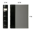 thumbnail image 6 of Bellagio-Italia CD/DVD Storage Binder - Gray - Leather - 384-Disc Capacity - Storage Organizer for DVDs, CDs, Blu Rays, & Video Games - Acid-Free Binder Organizer Sheets - 6 Pack Bonus Sheets, 6 of 7