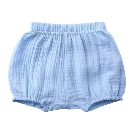 Baby Girls Boys Bloomers Newborn Toddler Kids Unisex Cotton Shorts Solid Color Cute Triangle Pants Loose Harem Shorts
