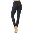 thumbnail image 2 of Buttery Smooth High Waisted Basic Solid Leggings - 3 Inch Waist Charcoal One Size Regular, 2 of 2