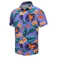 thumbnail image 3 of Camisas gráficas con sombras de palmeras para hombres, ropa con impresión 3D, camisas hawaianas de playa, blusas Y2K de manga corta, ropa vintage, blusa con solapa, 3 of 5