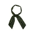 thumbnail image 4 of INSPIRE CHIC Skinny Scarf Womens Thin Long Neckscarf Fashion Leopard Print Hairband Waistband Bag Handle Accessory Dark Green 88x5cm/35x2", 4 of 5