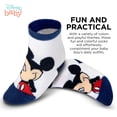 thumbnail image 4 of ABG Accessories - Calcetines infantiles para niñas y niños, Mickey Mouse, Baby Shark, Justice League (10 unidades, 0-24 meses), Mickey Mouse - Azul, 12-24 Meses, 4 of 5