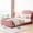 Pink, variant on Beige Daybed - High - Quality Hardware - Family Use - Sturdy and Wobble - free