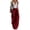 Wine, variant on Gytharion Jumpsuits for Women Solid Color Buttoned Wide-leg Overalls Casual Loose Jumpsuits