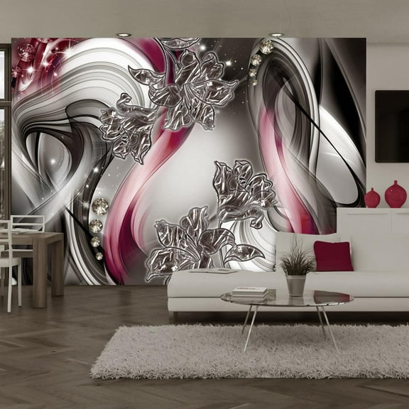 Tiptophomedecor Peel and Stick Glam Wallpaper Wall Mural - Stellar Ballet - Removable Wall Decals