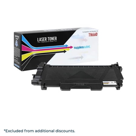 Brother TN660 Compatible Toner Cartridge - Black - SuppliesOutlet