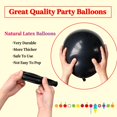 thumbnail image 4 of 100 Pcs Black Balloon 12 inch, Black Latex Balloons for Birthday Party Baby Shower Wedding with 2 Ribbons, 4 of 7