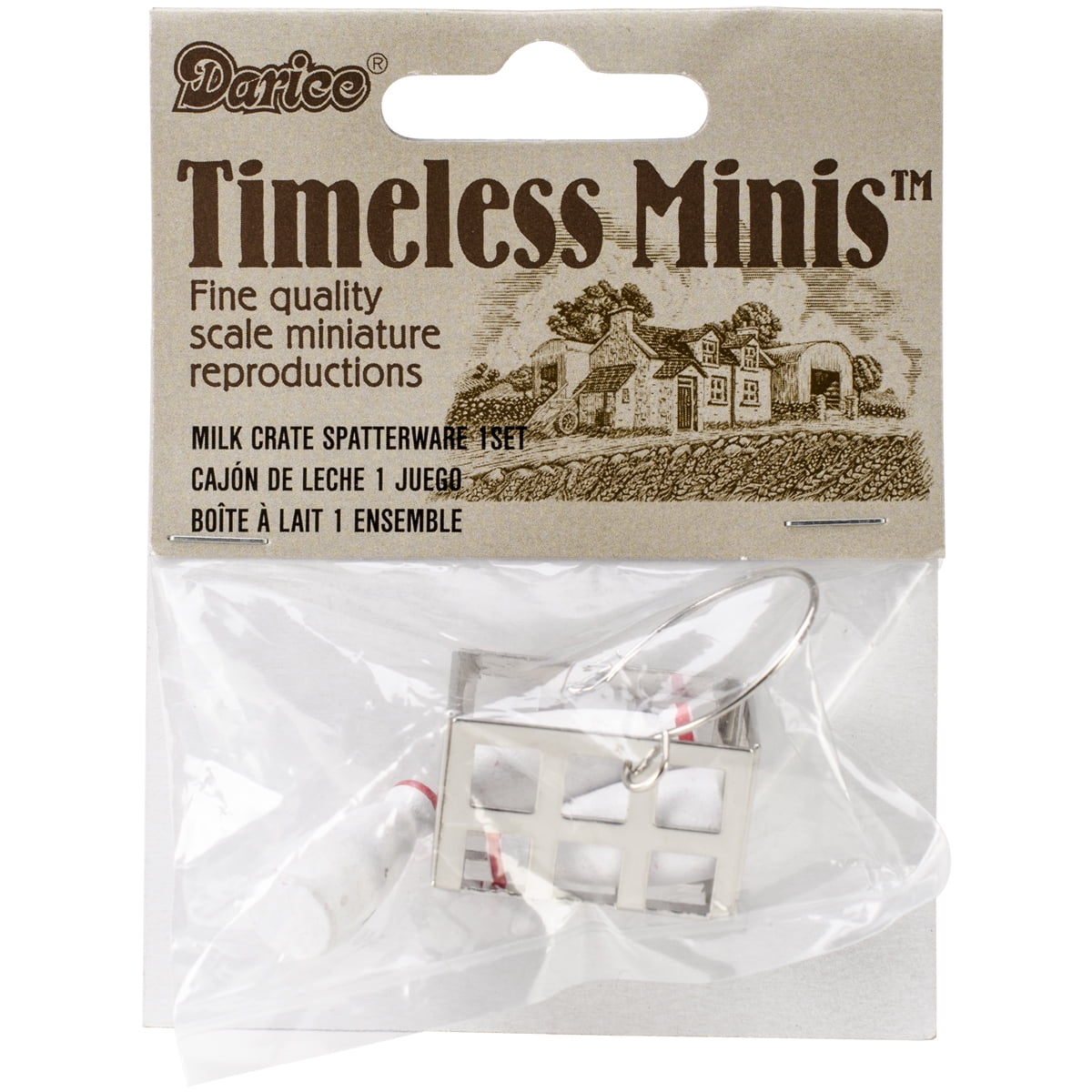 Timeless Minis-Darice Miniatures-Metal Red Wagon ~ Dollhouse Piece ~ New 16201 