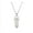 White, variant on 1 PCS Natural Stone Hexagonal Crystal Pendant Necklace Multiccolor Sweater Chain-malachite
