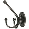 Mainstays 3 Hook Oil-Rubbed Bronze Coat Hook, 30 lbs Limit