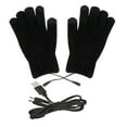 thumbnail image 1 of Guantes calefactables USB para portátil, pantalla táctil, 3 niveles de temperatura, eléctricos, para invierno. Negro, 1 of 9