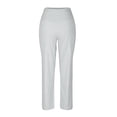 thumbnail image 4 of Capri Pants for Women Plus Size High Waisted Stretch Cropped -Golf Workout Yoga Work Dressy Casual Business Pants & Daily Wear 08-Gray M, 4 of 5