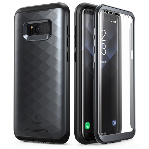 Samsung Galaxy S8 Case, Clayco Hera Series Full-body Rugged Case with Built-in Screen Protector for Samsung Galaxy S8