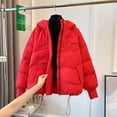 thumbnail image 4 of Chaqueta corta de algodón grueso para mujer con corte holgado y chaqueta corta de algodón, 4 of 6