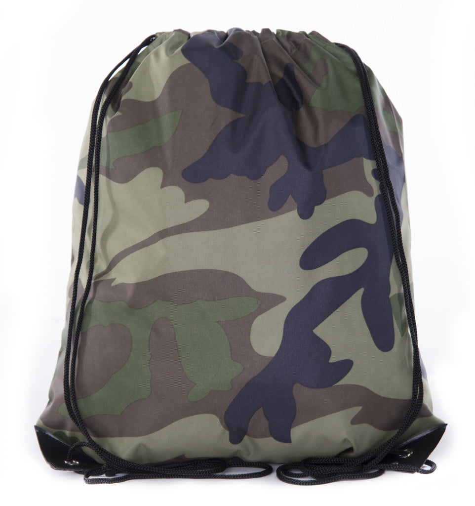 HEAVY DUTY Digital Camo Drawstring Hiking Backpack ACU Military Navy Army Sack 