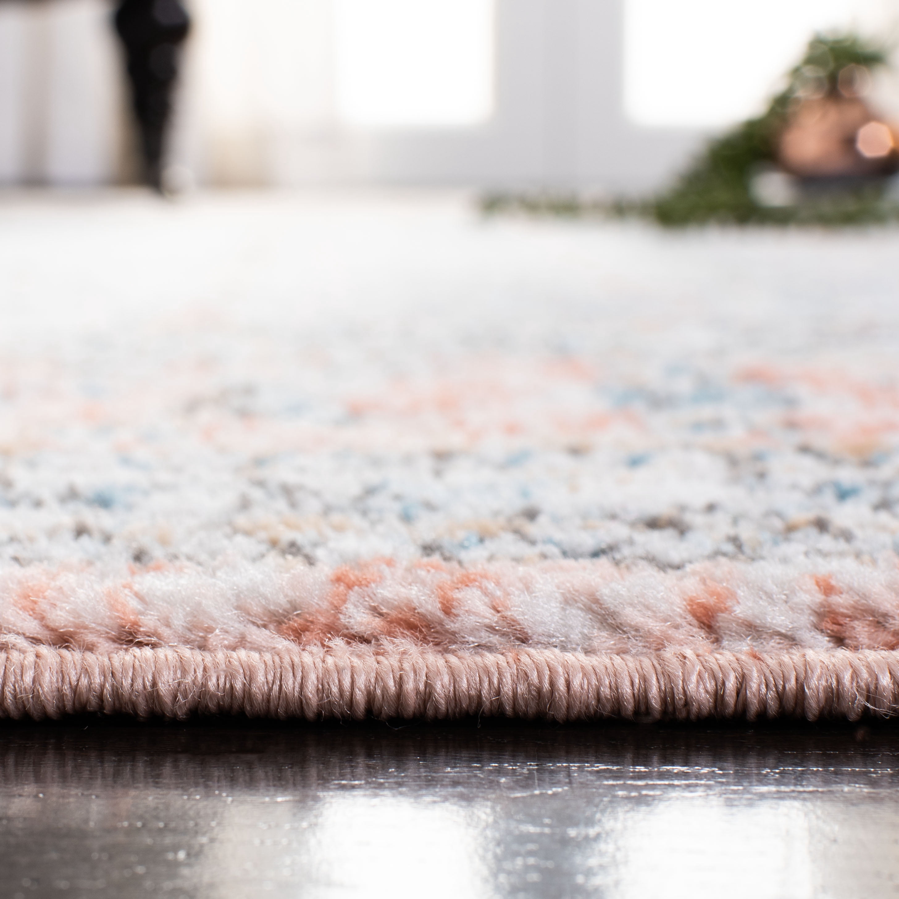 SAFAVIEH Shivan Collection SHV722M Blue / Rose Rug