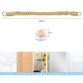 thumbnail image 4 of AAOMASSR Home Toilet Roll Holder Creative Wood Roll Holder Country House Toilet Paper Holder Toilet Bathroom Retro Wall Mount Rope 22 Inch Khaki - Hemp rope, 4 of 5
