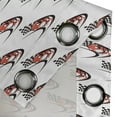 thumbnail image 4 of Ambesonne Cars Grommet Curtain, Formula Race Rally Win, 50" x 72", Scarlet Black White, 4 of 6