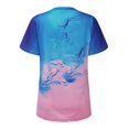 thumbnail image 4 of Blusa holgada de manga corta con cuello redondo y estampado a la moda para mujer Pompotops  hfajkhk130429, 4 of 6