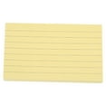 thumbnail image 3 of Drongq 1pc Index Cards 3x5 in, 100 Count Colored Index Cards Flash Cards for Studying, Lined Index Cards Note Cards Bulk Heavy Ruled Flashcards Multi Color Notecards for Classroom Home Office, Yellow, 3 of 5