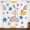 Cute Clouds, variant on Lfeey Blackout Curtains for Kids Room, Thermal Insulated Room Darkening Rod Pocket Drapes, Colorful Cartoon, 63 inch Long 2 Panels Set