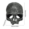 thumbnail image 3 of Resin Reptile Hideout for Tank Realistic Skull Decor for Terrarium Decorative Skeleton Head Hides and Caves for Fish Ball Python Axolotl Tarantula Black, 3 of 6