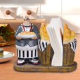 thumbnail image 4 of jifeng Chef Décor Statue Artisanat Sculpture de Chef pour Décorations de Cuisine Boutique Dessus de Table E, 4 of 8