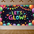 thumbnail image 2 of Colorful Theme Let's Glow Neon Banner Decorative Lights Festive Fun for Party Celebration Indoor Decoration Event Backdrop, 2 of 9