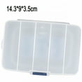 thumbnail image 6 of XIBUFE 2026 New 1Pc Small Parts Storage Case Tools Box Organizer 5 Compartments Hardware Organizers with Plastic Dividers for Screws Nuts Nails Bolts for Home, Workshop, Garage, Office, 6 of 7