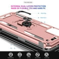 thumbnail image 3 of LEYI for Samsung Galaxy AO3S Case, Galaxy A03S Case(Not A03) 360 Metal Rotating Ring Kickstand Holder Armor Heavy Duty Shockproof Case for Samsung A03S Phone Case, Rose Pink, 3 of 6