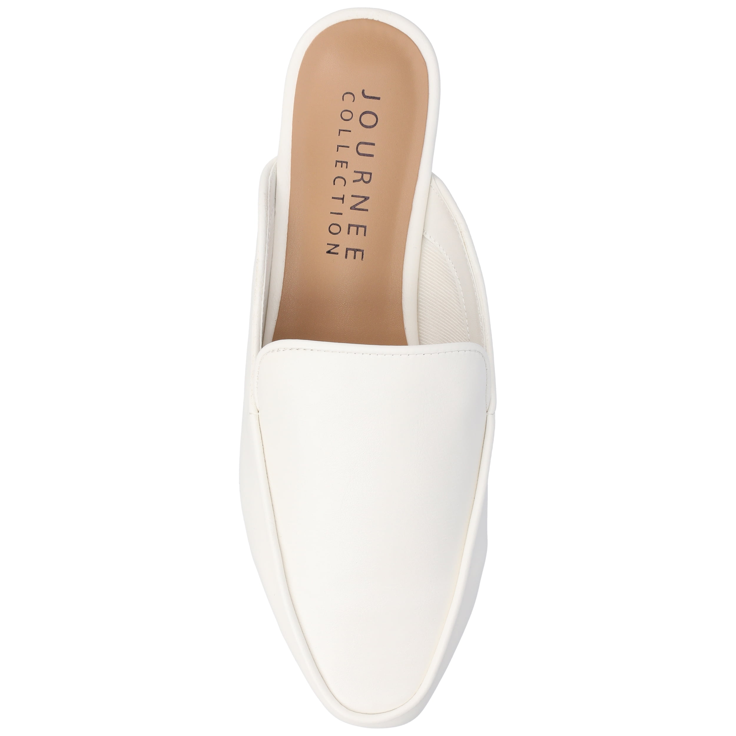 Journee Womens Akza Slip On Square Toe Mules Flats, Widths Available