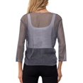 thumbnail image 6 of Anygrew Womens Sheer Shrug Tie Top Bolero Cardigan Lightweight Shrug, 6 of 6