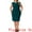 Dark Green, variant on DARING DIVA Plus Size Sheath Notched Neck Work Events Dress 1X Dark Blue
