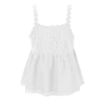 thumbnail image 6 of Huowey Women's Lace Trim Tank Top Sleeveless Scoop Neck Lace Trim Solid Color Cotton Linen Shirts Embroidery Camisole Loose Fit Summer Cozy Dailywear Vacation Tshirts Clothes,White,L, 6 of 9