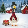 thumbnail image 7 of Christmas Goose Outfits Sweater Red Black Plaid Neckerchief Geese Outfit for Porch Goose Lawn Geese Clothes Holiday Costume for Christmas Outdoor Yard Garden Decor, 7 of 7