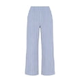 thumbnail image 4 of StSilkitty Striped Casual Capris for Womens High Waist Elastic Wide Leg Capri Pants Beach Vacation Cropped Trousers with Pockets, 4 of 5