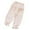 Beige, variant on REDARER Girls Lightweight Harem Pants, Elastic Waist Ruffle Summer Casual & Beach Outfit,12-18 Months