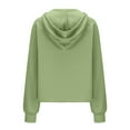 thumbnail image 4 of Scyoekwg Graphic Sweatshirts for Women Dressy Blouse Loose Lightweight Comfy Long Sleeve Tops Solid Color Stand Collar Sweatshirt Casual Pullover Clearance (Army Green,XXXXXL), 4 of 5