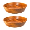 thumbnail image 1 of Straight Side Teak Wood Bowl - Jumbo 2-Pack, 1 of 5