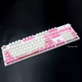 thumbnail image 4 of 104 PBT Doubleshot Keycaps DIY Rose Motif Sakura Ensemble de Remplacement Keycaps Accessoire Clavier (Seulement Keycap) Blanc Rose, 4 of 7