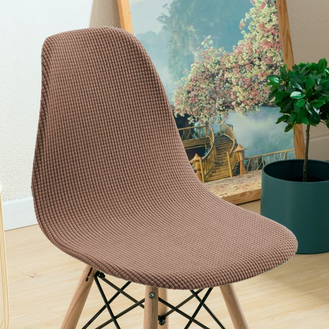 Funda de silla elástica Eames moderna de lana de maíz, funda de silla de comedor sencilla, funda de silla de oficina