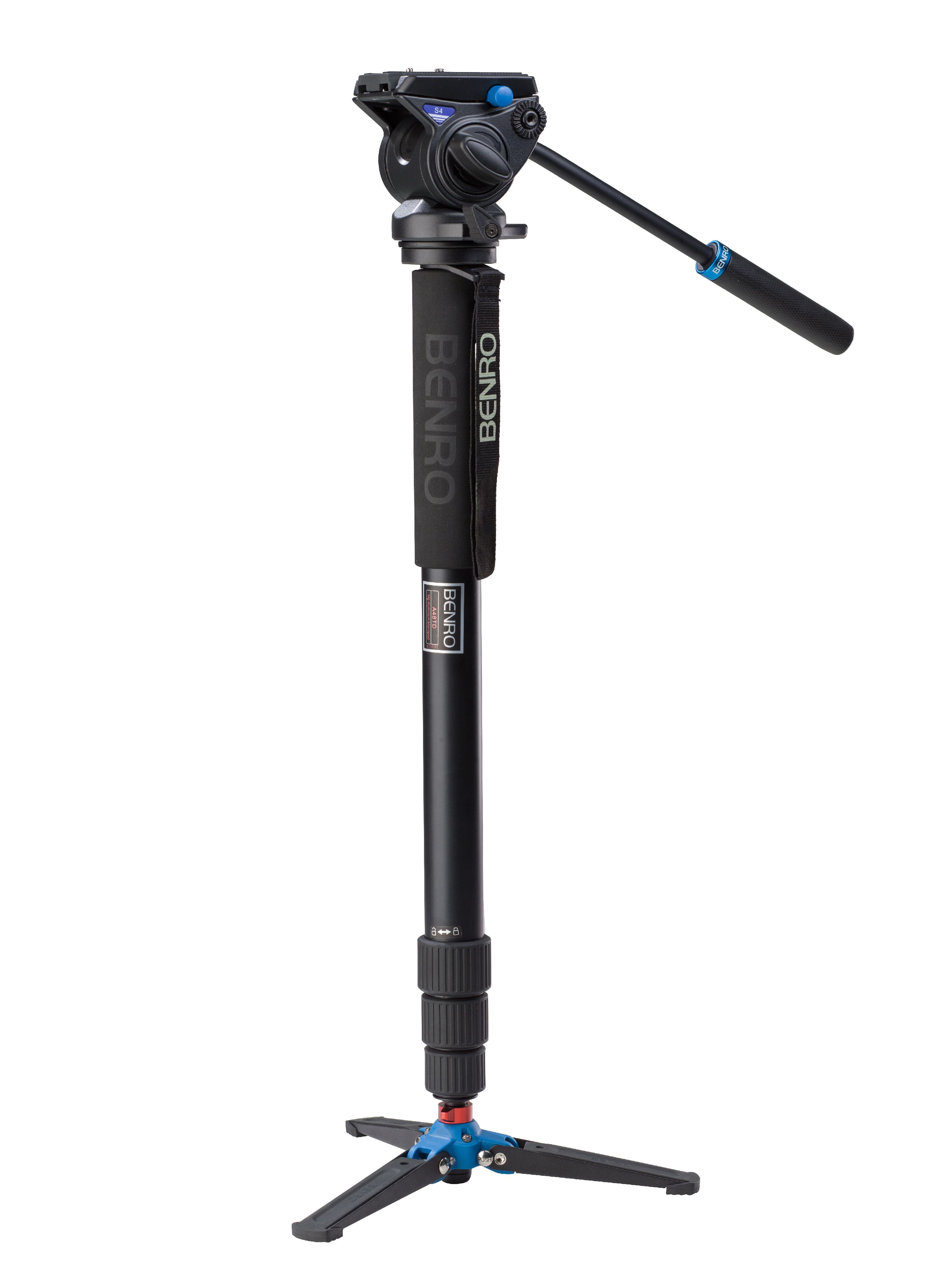Benro A48TDS4 Series 4 Aluminum Monopod with 3Leg Locking Base and S4